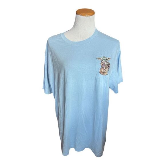 Junior Womens Star Wars Baby Yoda Juniors Embroidered Graphic Tee - Sz XXXL (19) - Picture 3 of 5